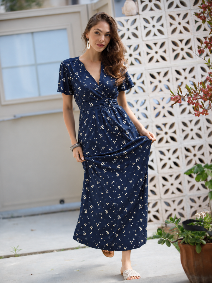 Nina Dress - Navy Blue