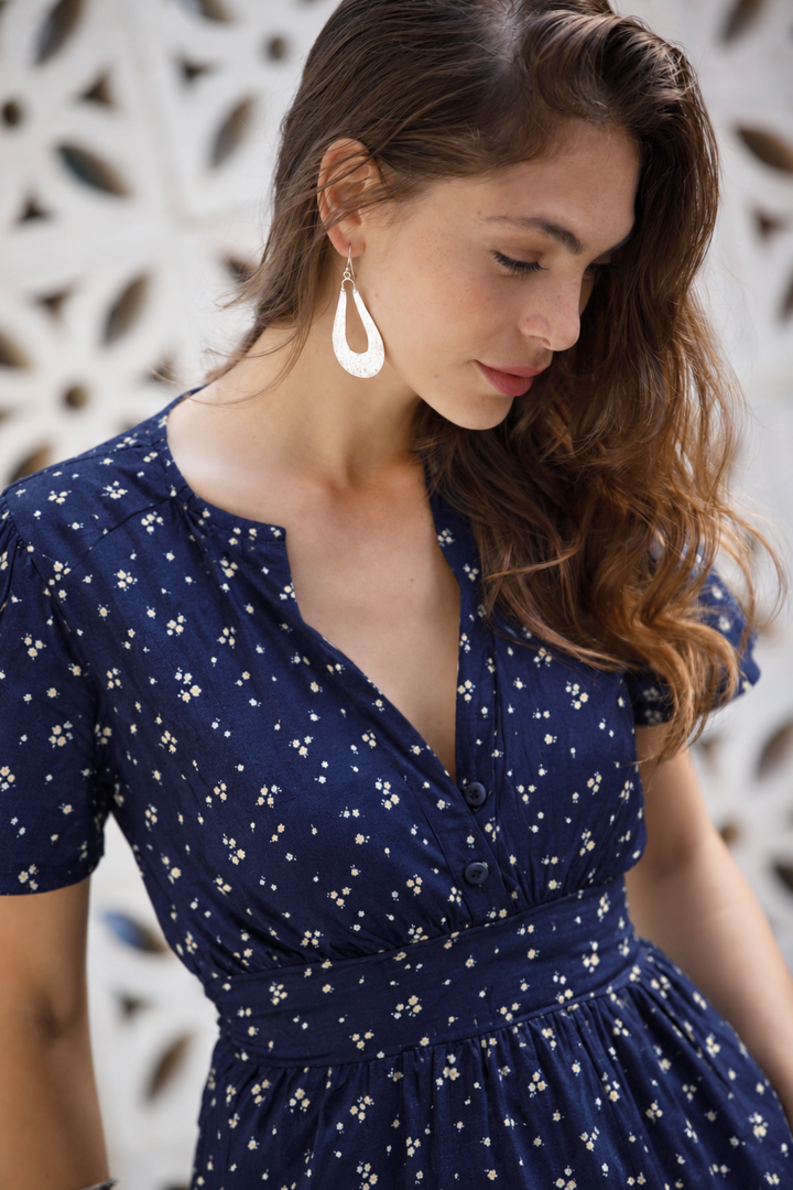 Nina Dress - Navy Blue