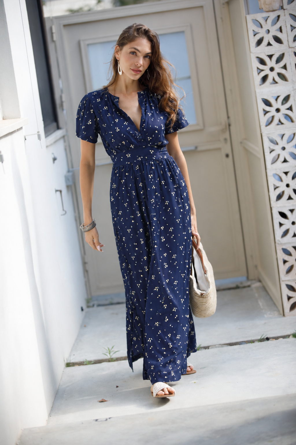 Nina Dress - Navy Blue