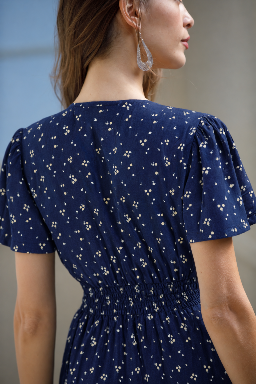 Nina Dress - Navy Blue