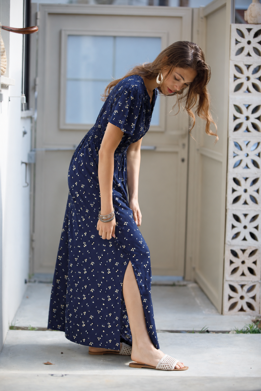 Nina Dress - Navy Blue