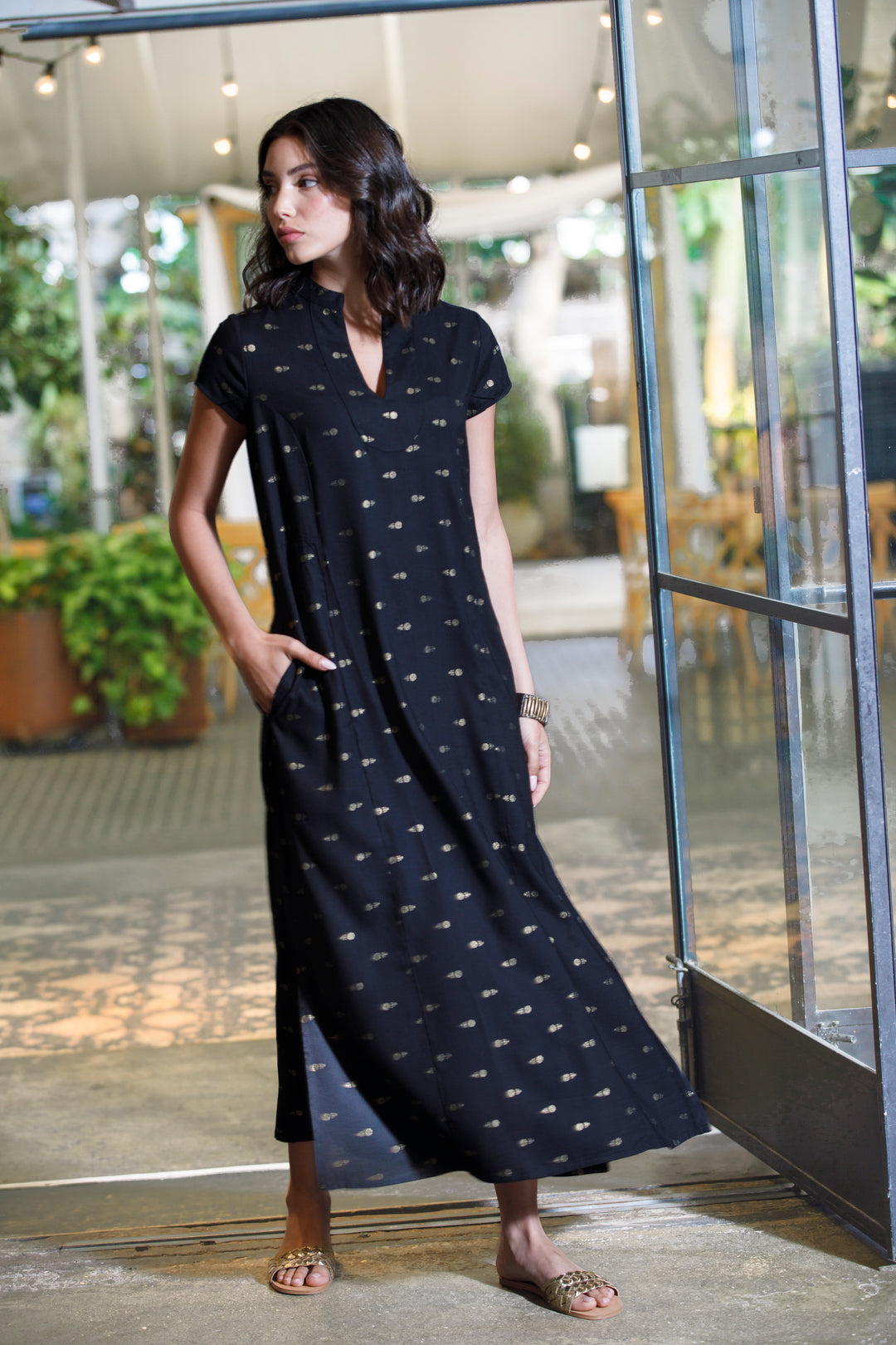 Noor Caftan - Black Gold
