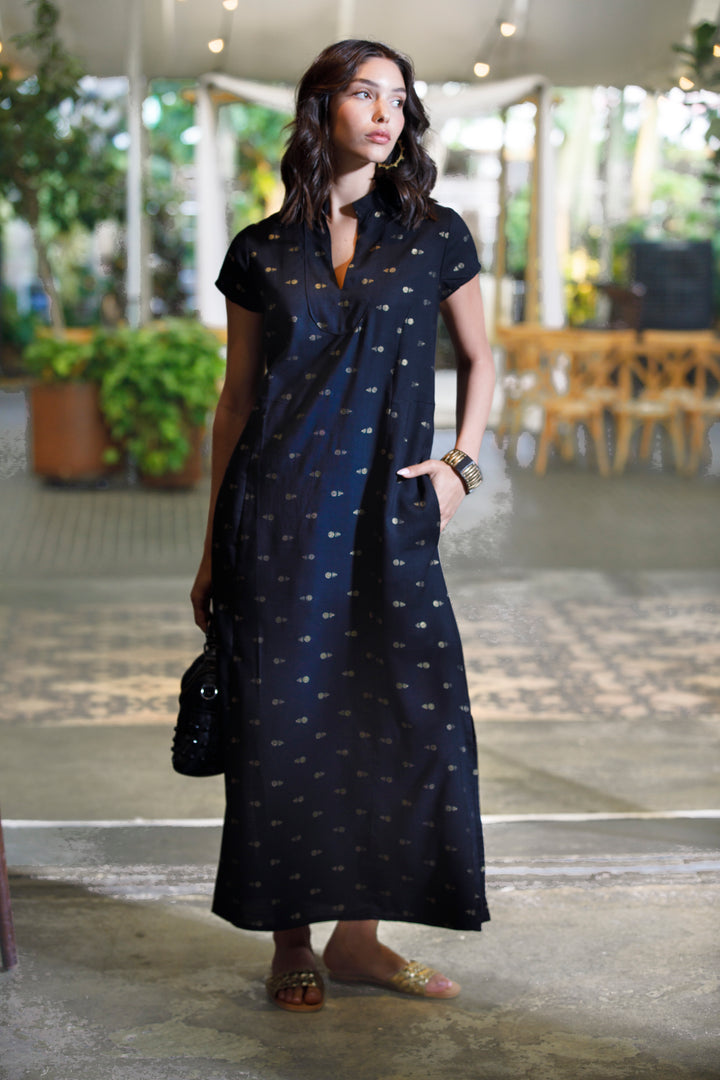 Noor Caftan - Black Gold