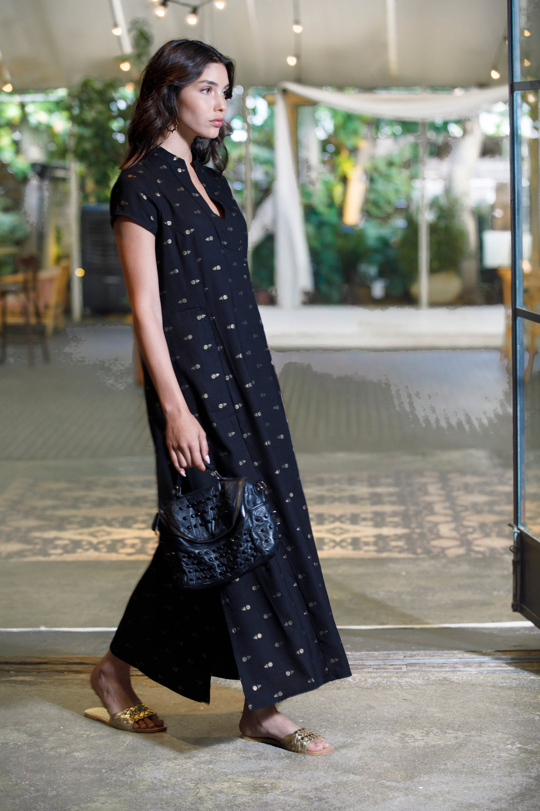 Noor Caftan - Black Gold