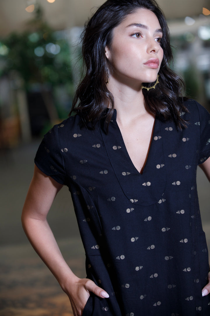 Noor Caftan - Black Gold