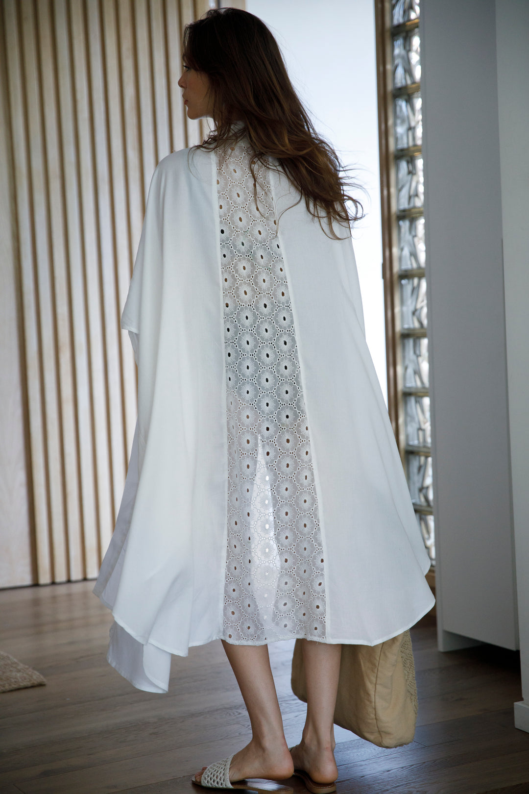 Blanco White Lace Kimono
