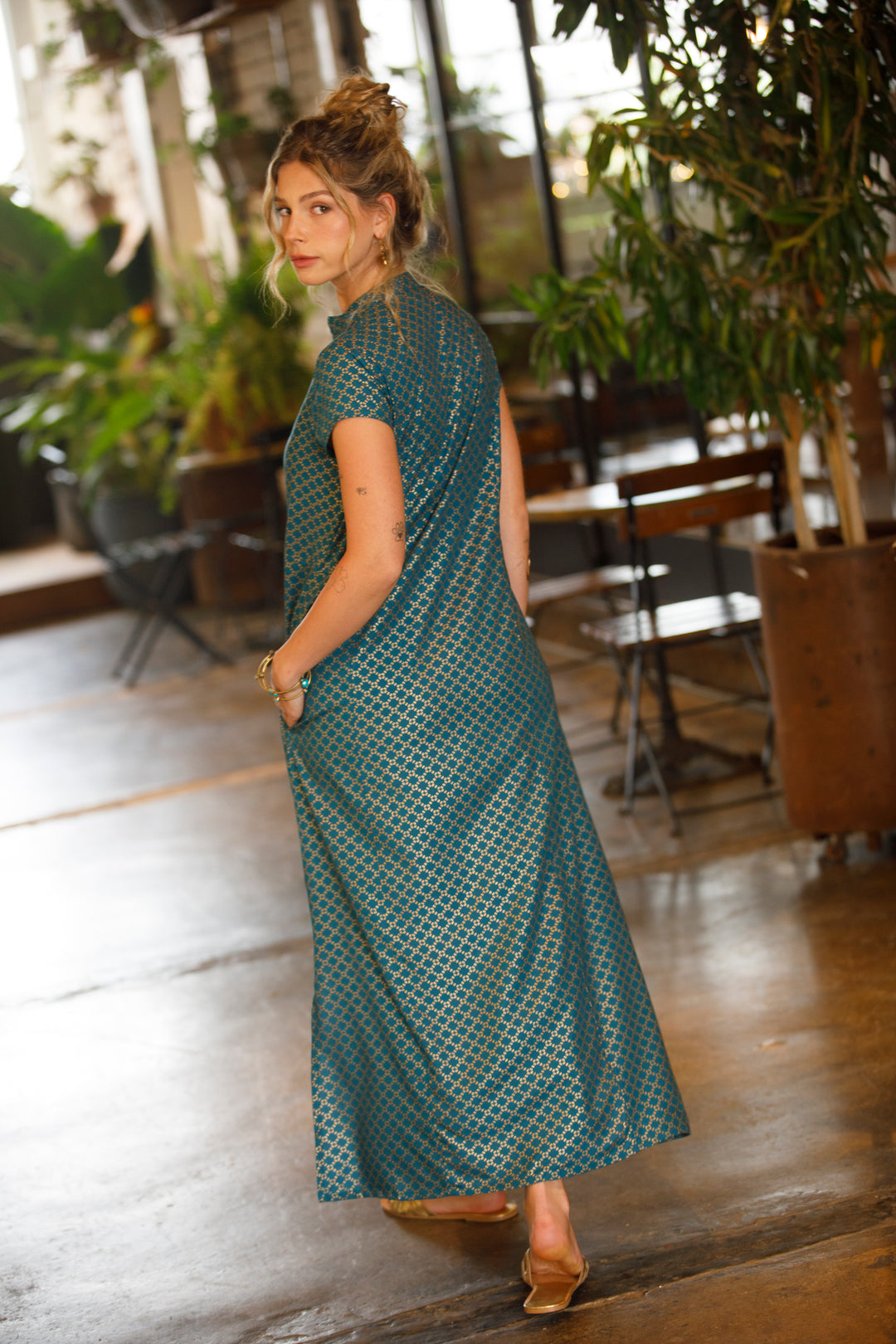 Noor Caftan - Sea-Green