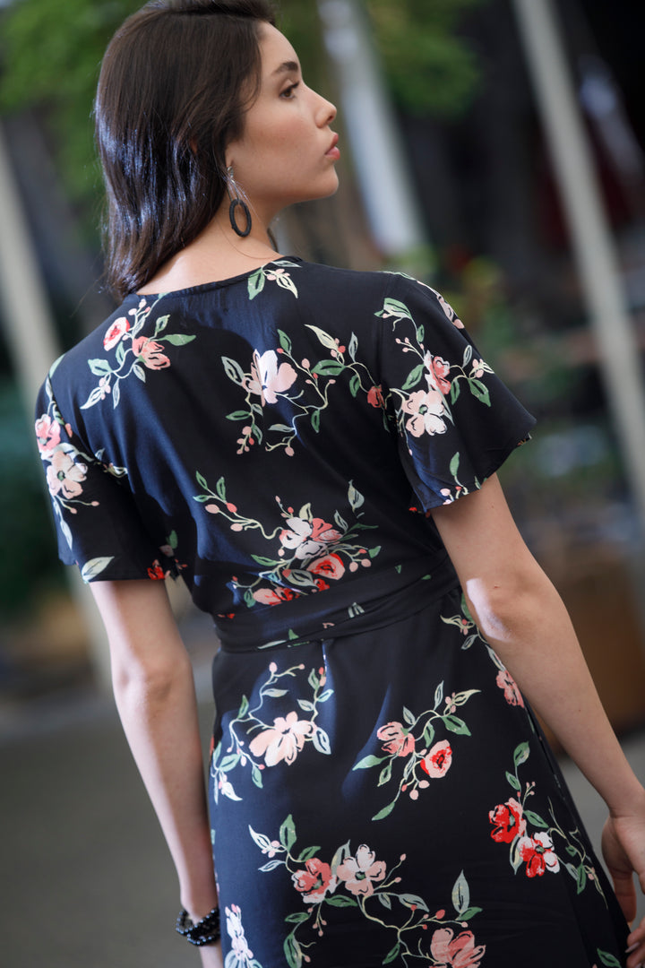 Melody Wrap Dress - Black