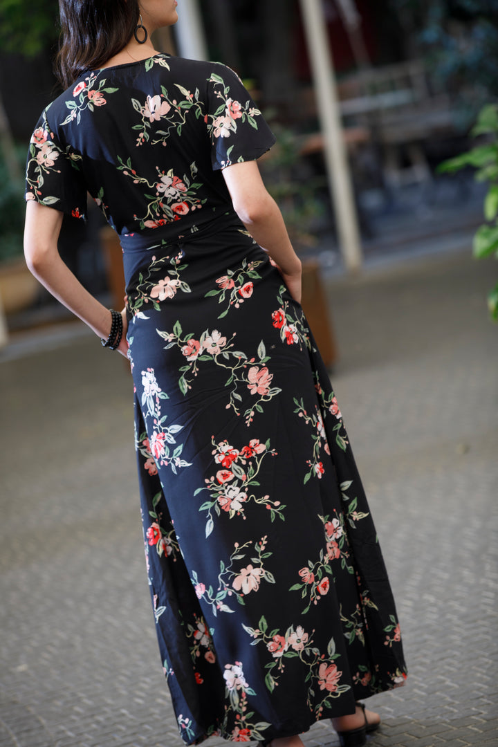 Melody Wrap Dress - Black