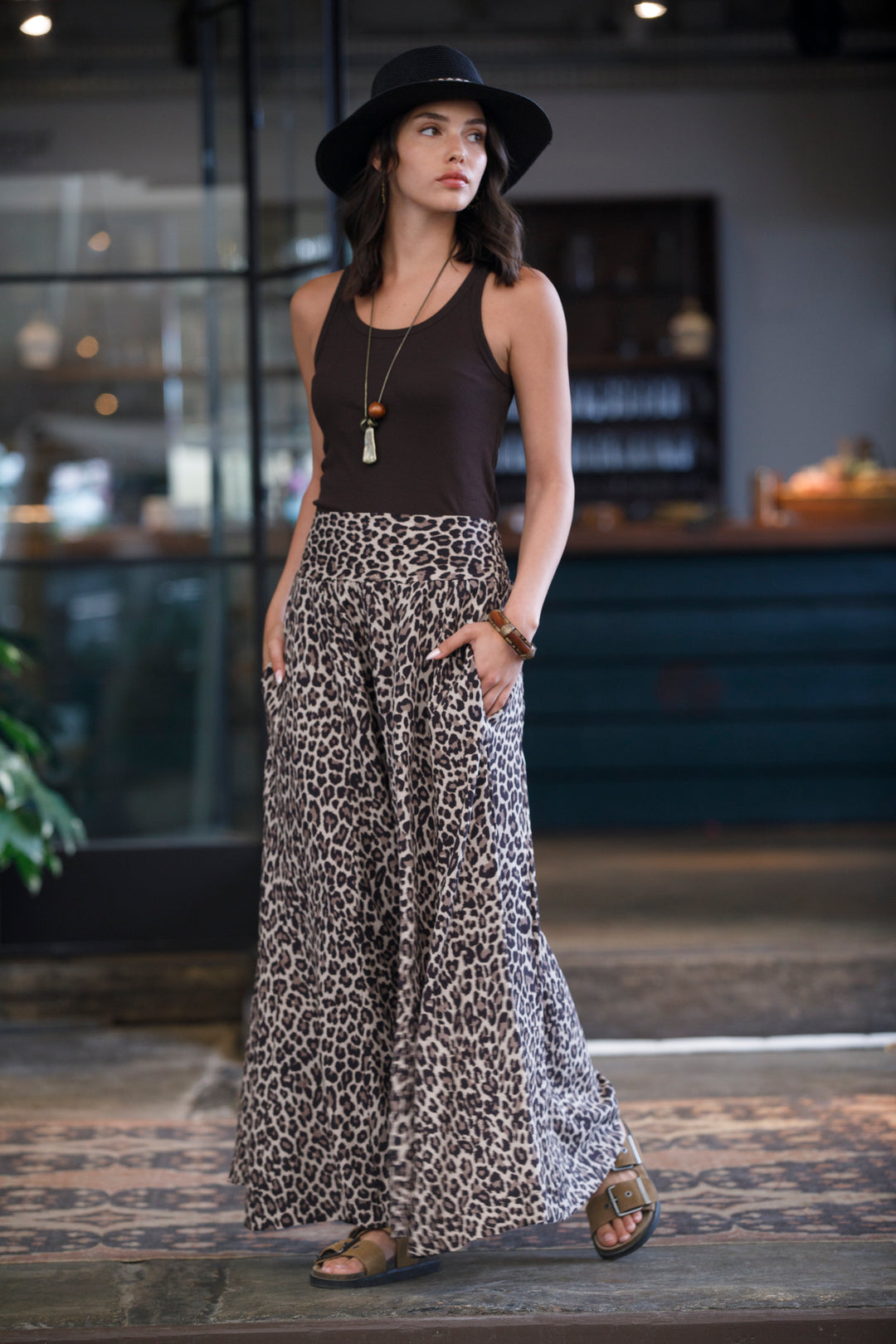 Jessy Skirt Pants - Leopard