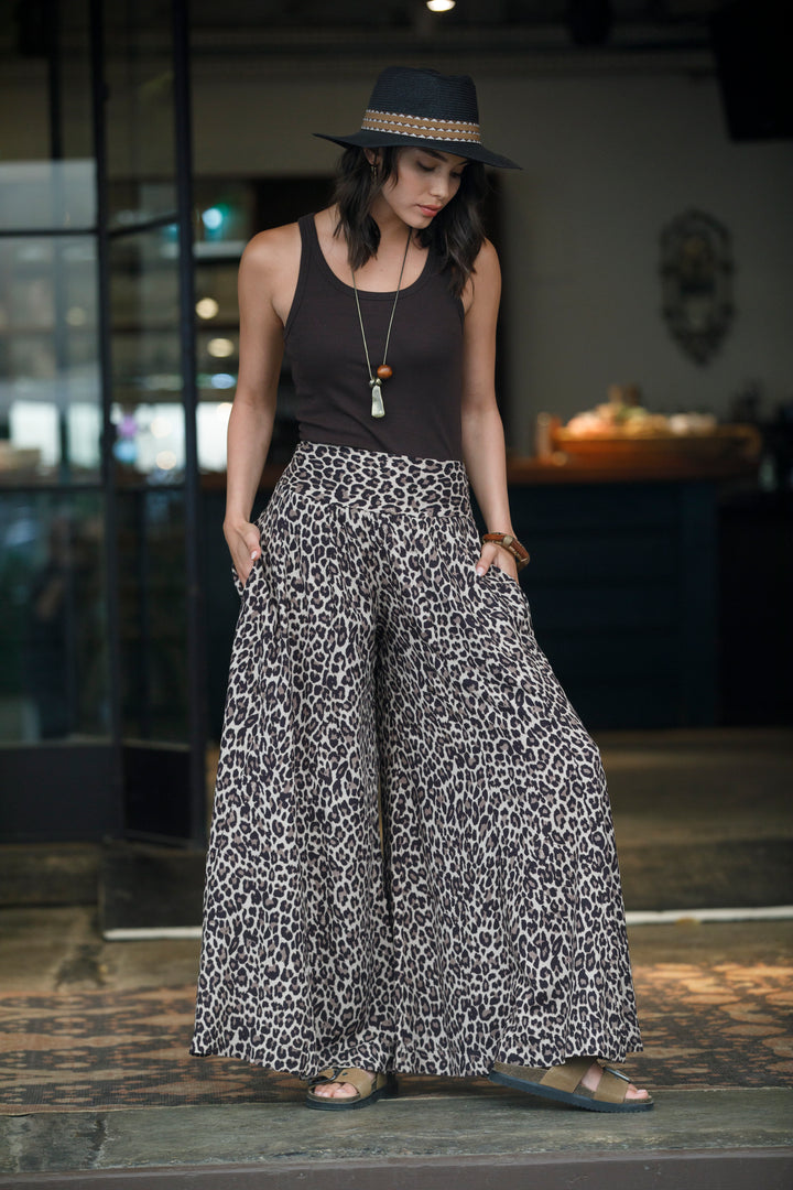 Jessy Skirt Pants - Leopard