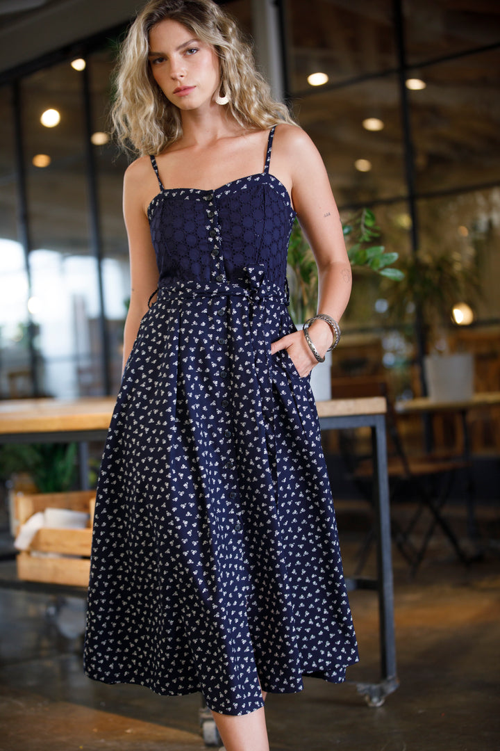 Lilly Dress - Navy Blue