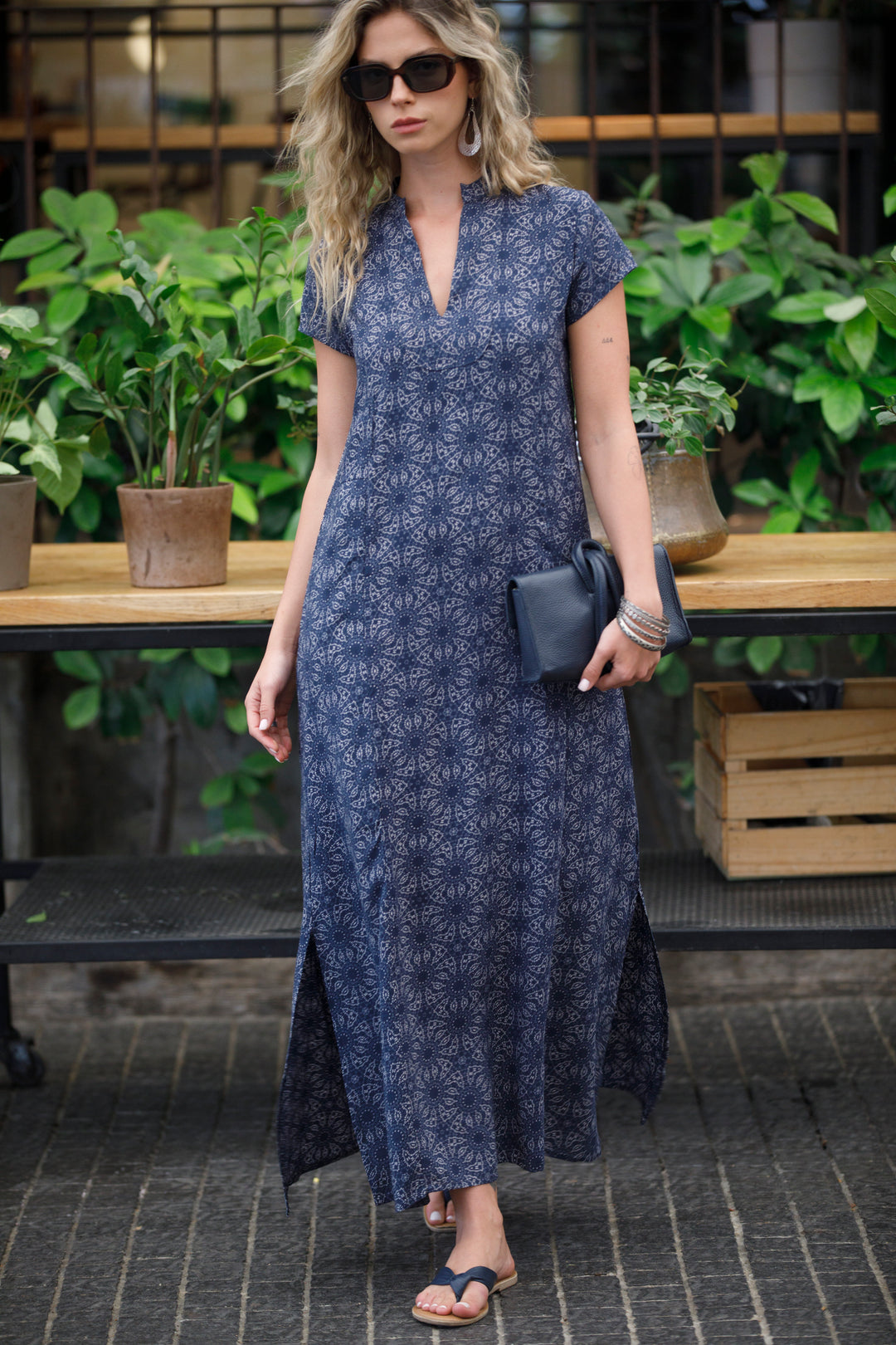 Noor Caftan - Smokey Blue