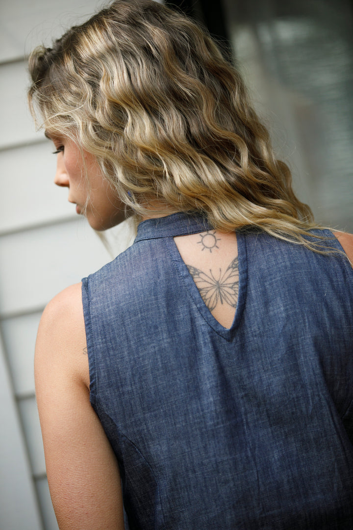 Noor Mini Dress - Denim