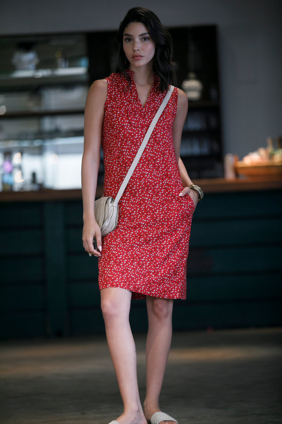 Noor Mini Dress - Red