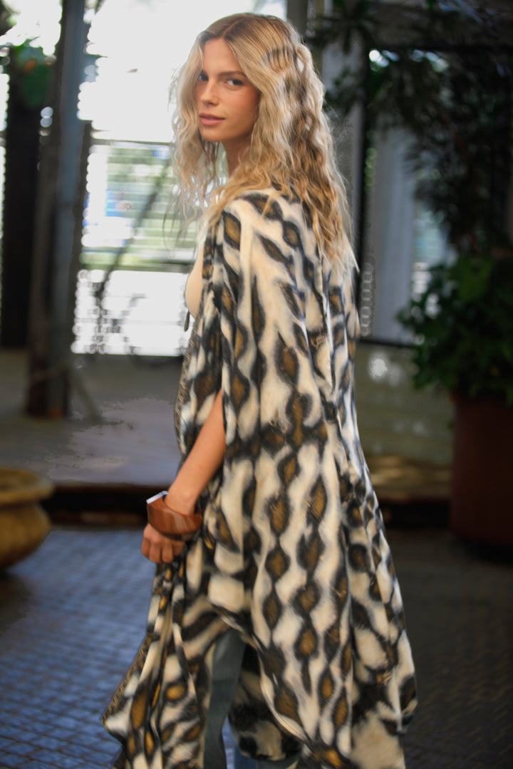 Season kimono - Blue & Gold