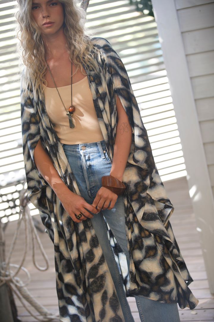 Season kimono - Blue & Gold