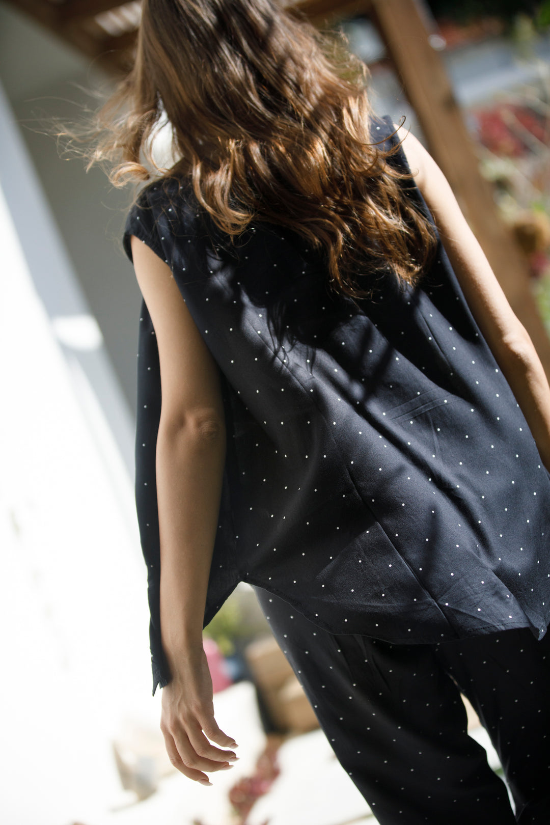 Louise Blouse – Black Polka Dot