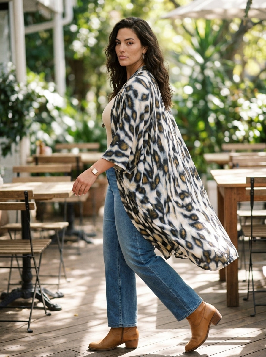 Season kimono - Blue & Gold