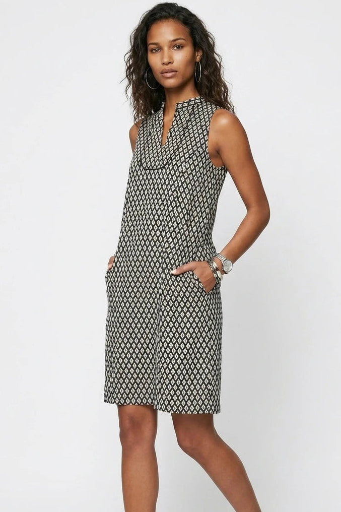 Noor Mini Dress - Black & White
