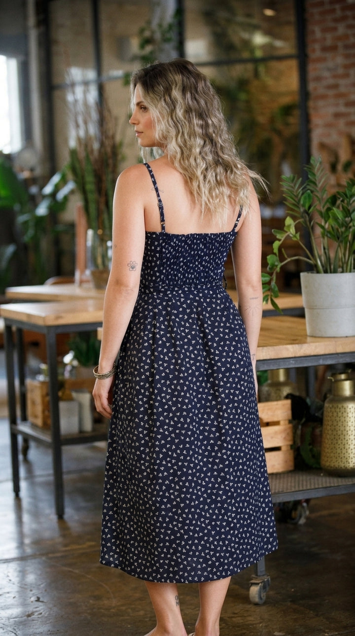 Lilly Dress - Navy Blue