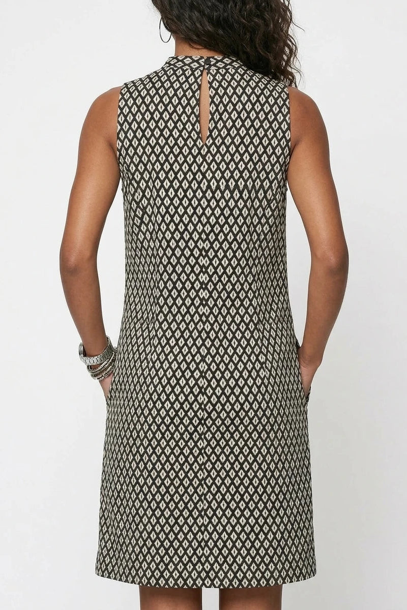 Noor Mini Dress - Black & White