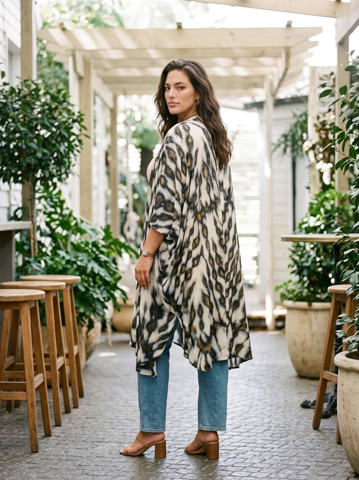 Season kimono - Blue & Gold