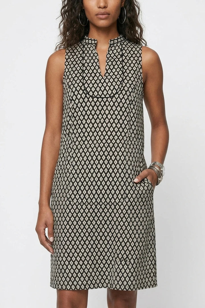 Noor Mini Dress - Black & White