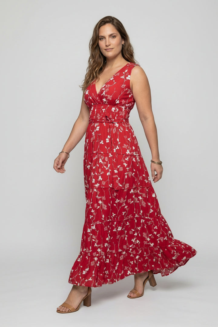 Carrie Dress - Dark Red