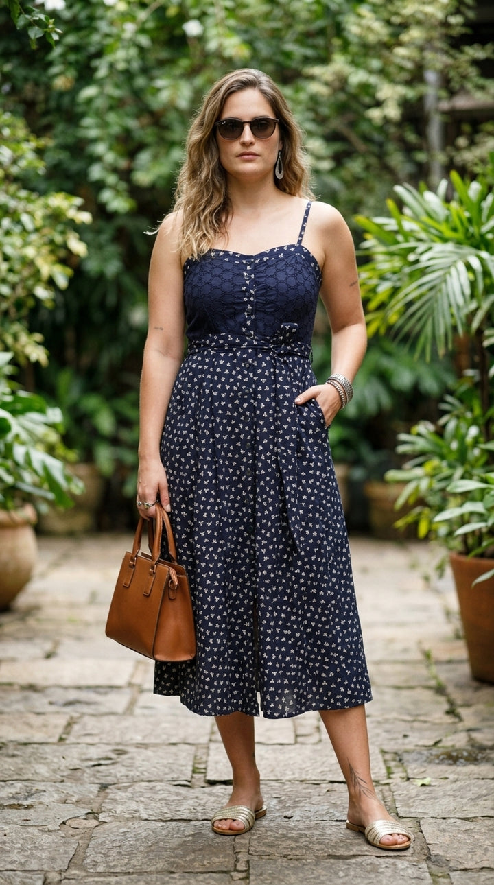 Lilly Dress - Navy Blue