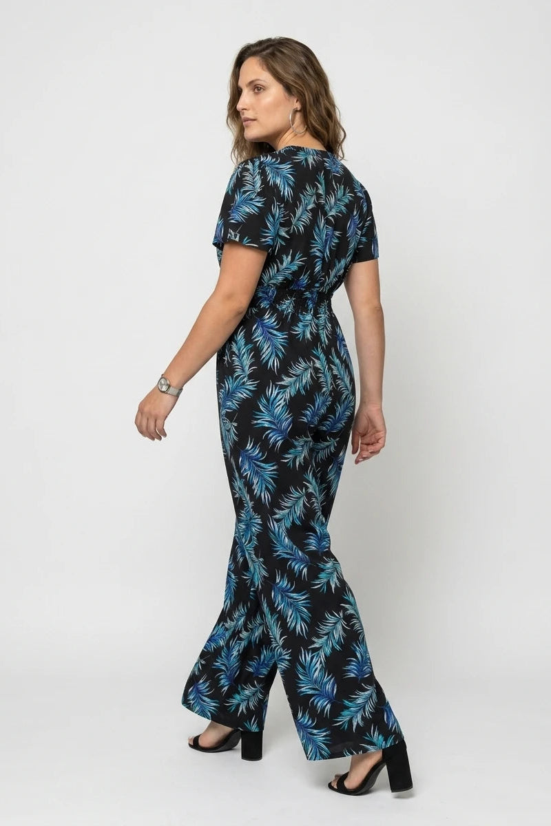 Nina Jumpsuit - Black & Blue