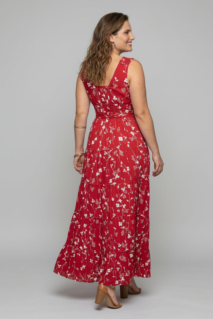 Carrie Dress - Dark Red