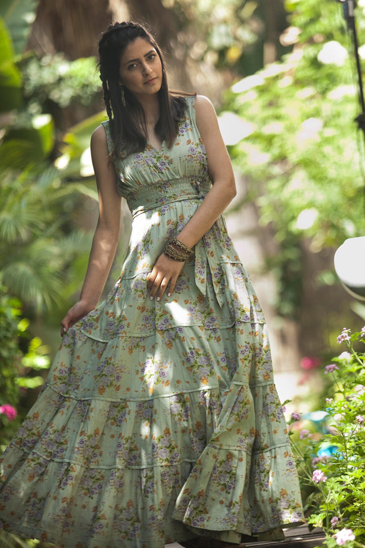 Carrie Dress - Pastel Green