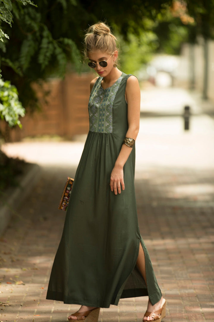 Tamara Dress - Sage Green