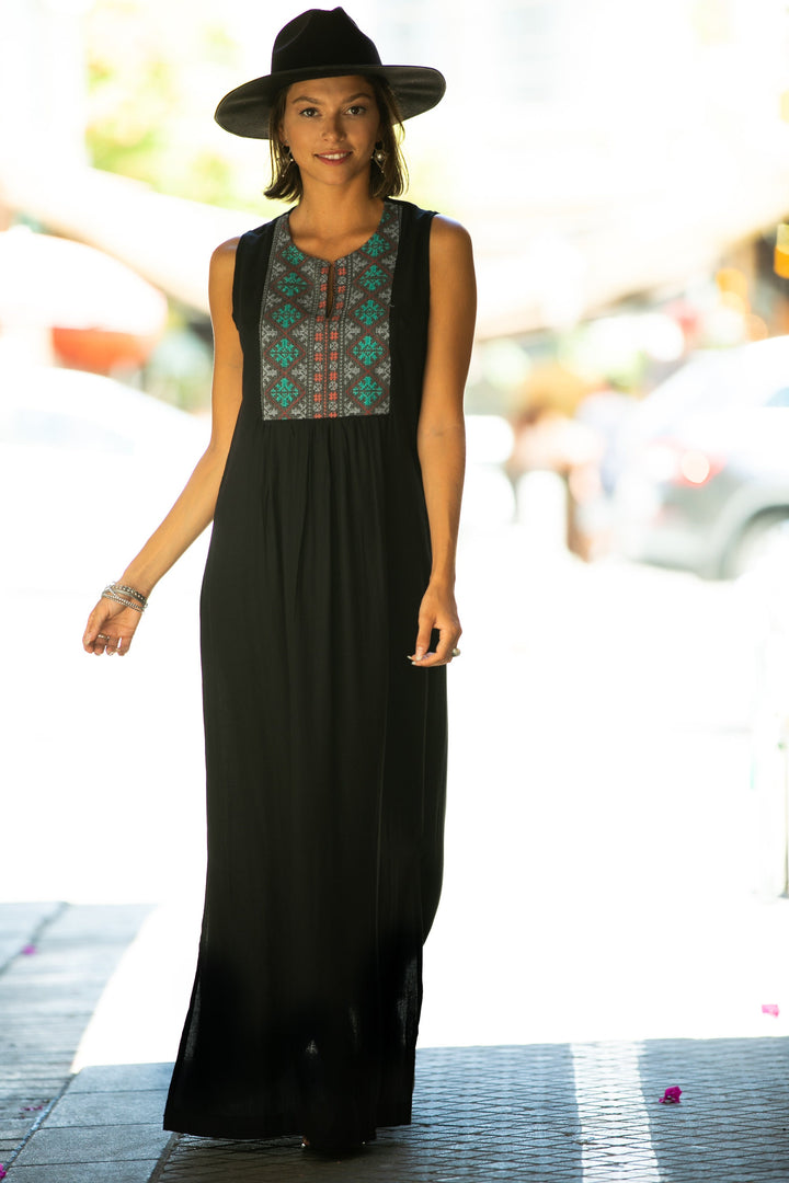 Tamara Dress - Ethnic Black