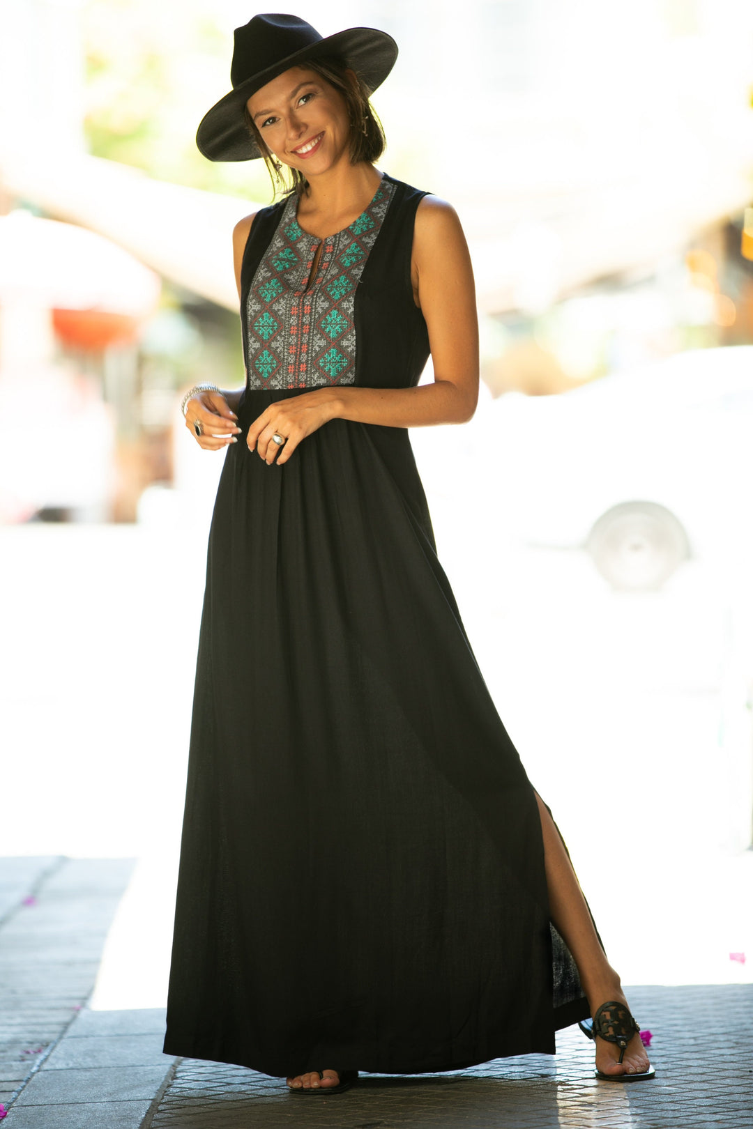 Tamara Dress - Ethnic Black