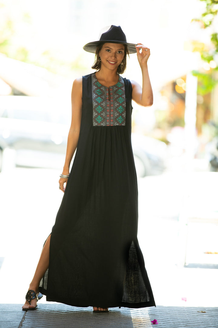Tamara Dress - Ethnic Black