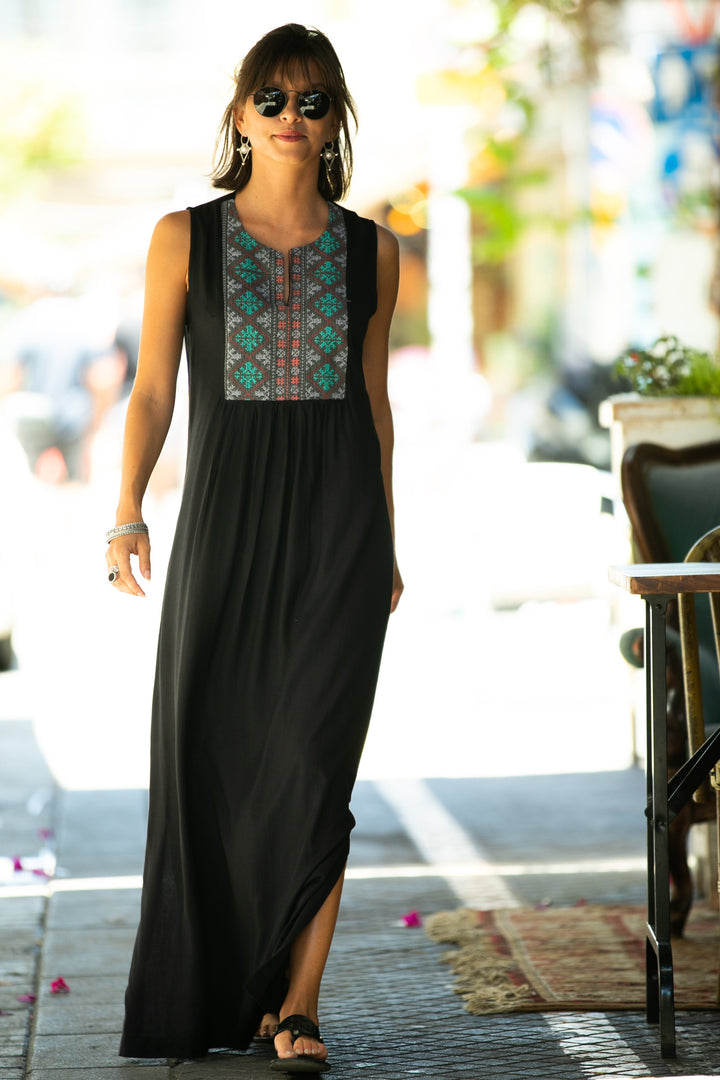 Tamara Dress - Ethnic Black
