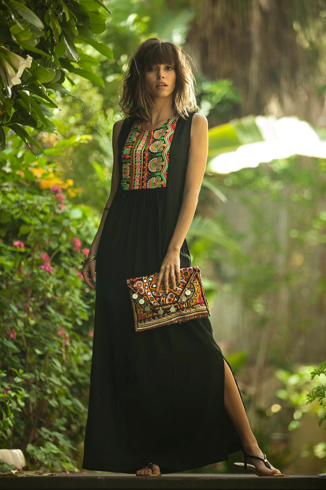 Tamara Dress - Embroidery Black