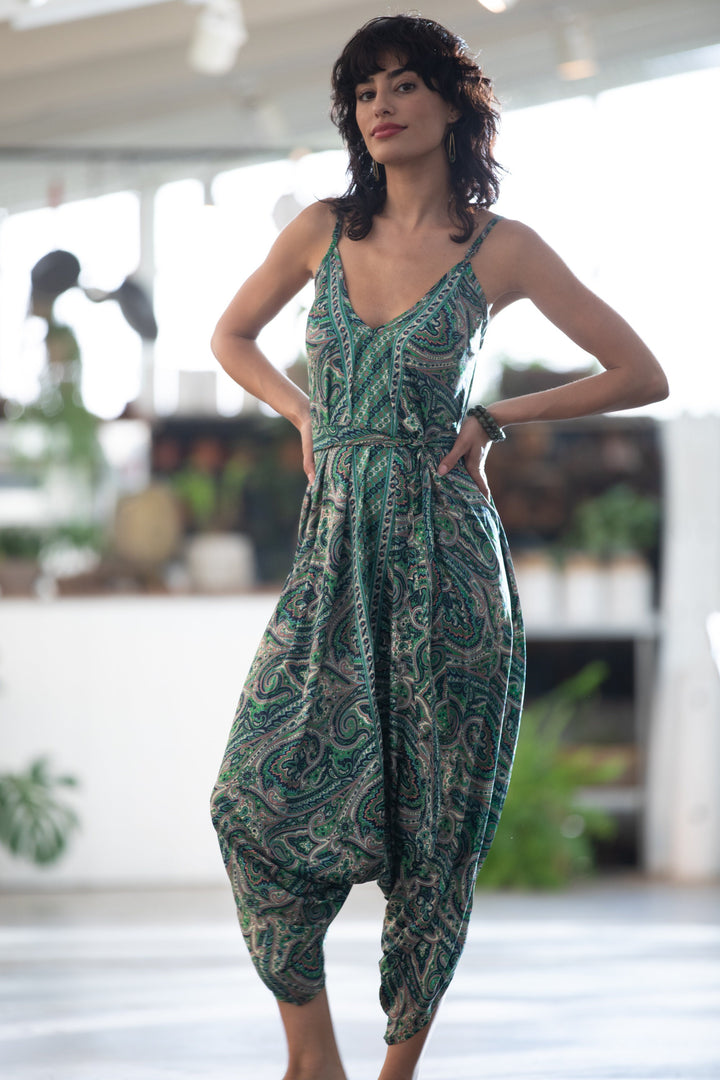 Gaia Jumpsuit - Teal Green