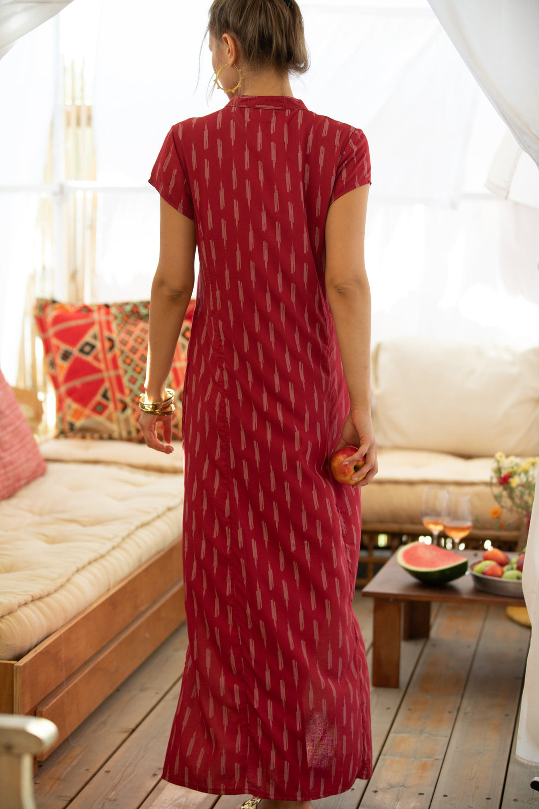 Noor Caftan - Ruby Red