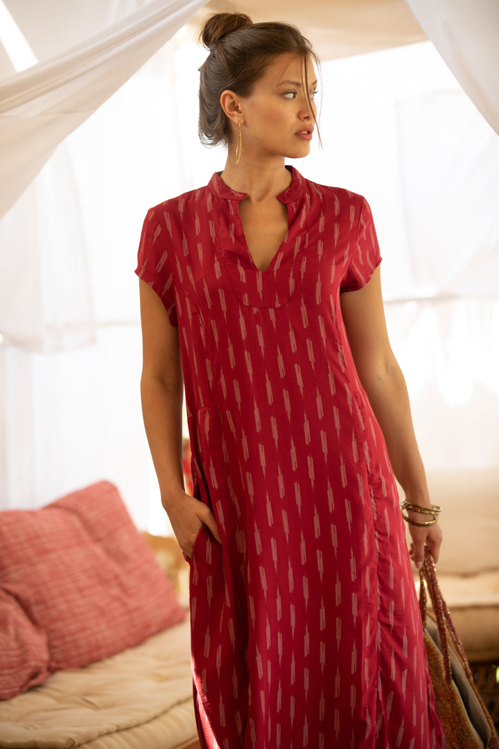 Noor Caftan - Ruby Red