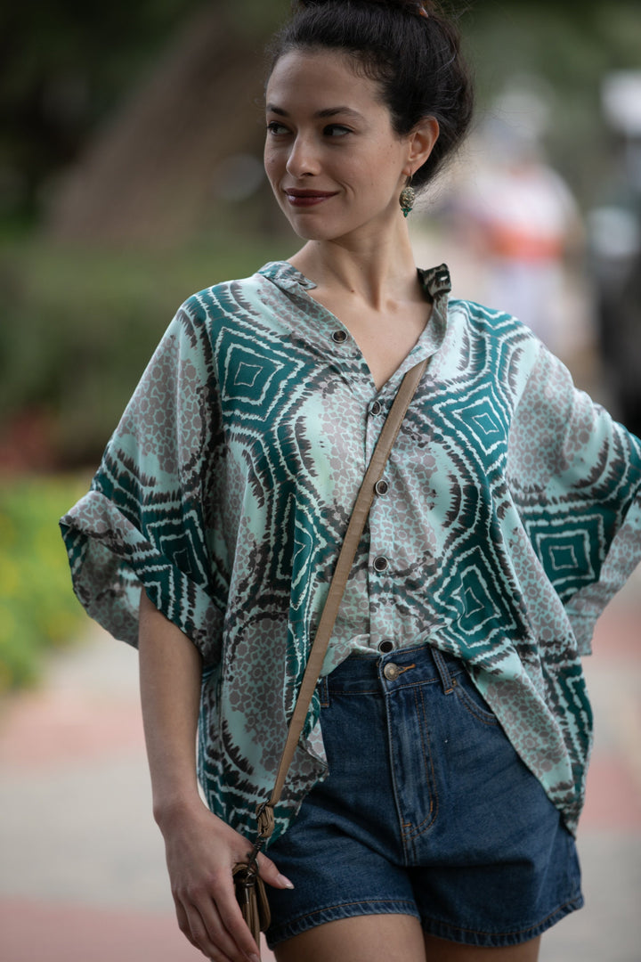Billy Shirt - Green & Gray
