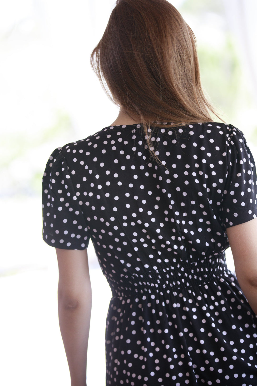 Nina Dress - Black Polka Dot