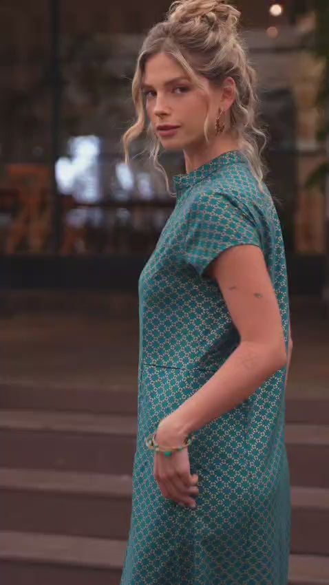 Noor Caftan - Sea-Green