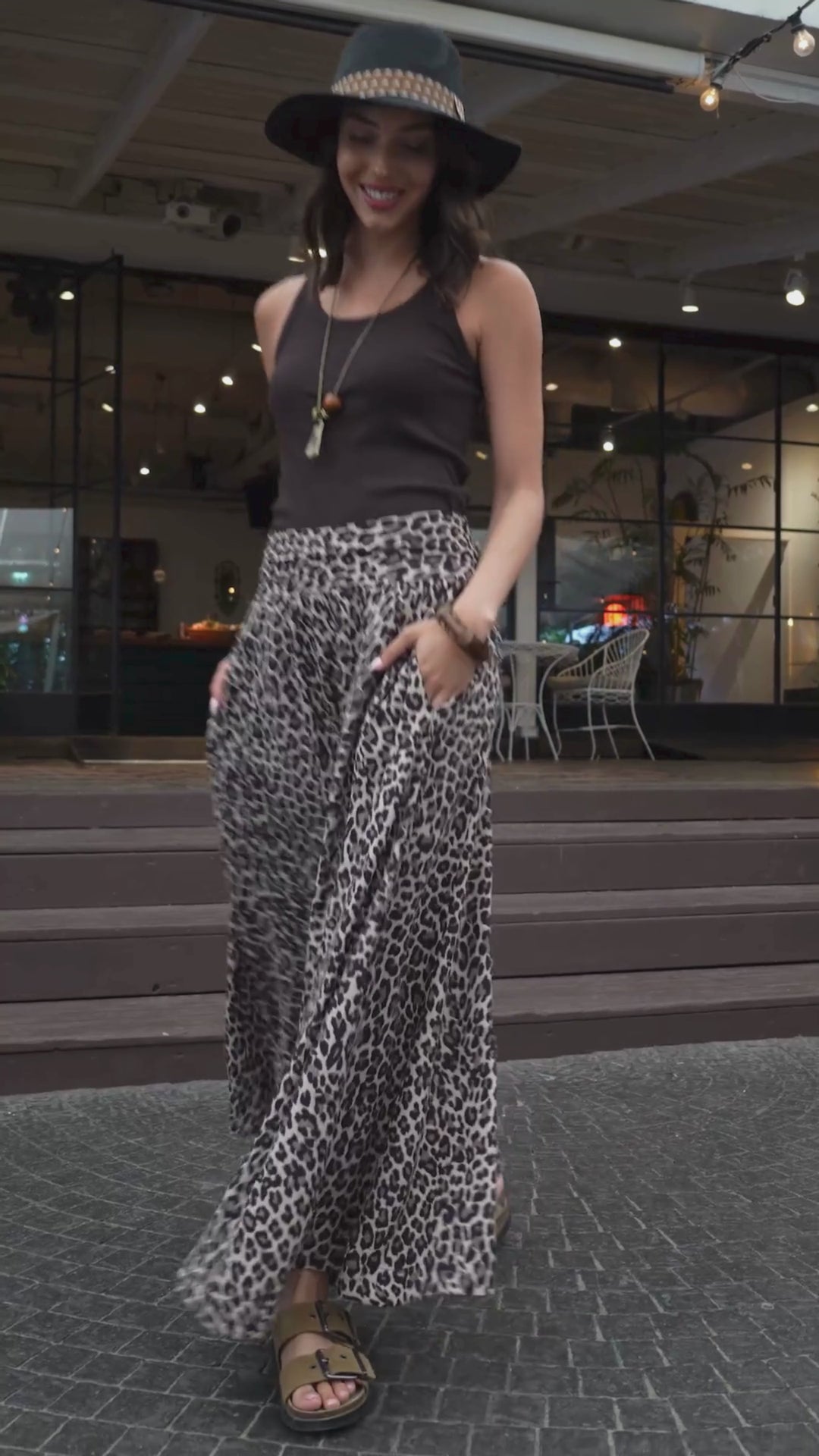 Jessy Skirt Pants - Leopard