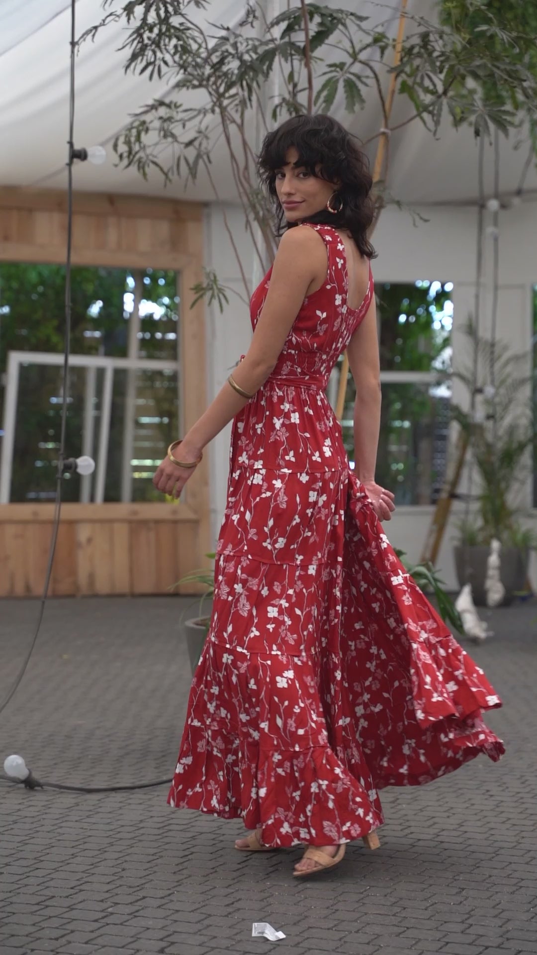 Carrie Dress - Dark Red