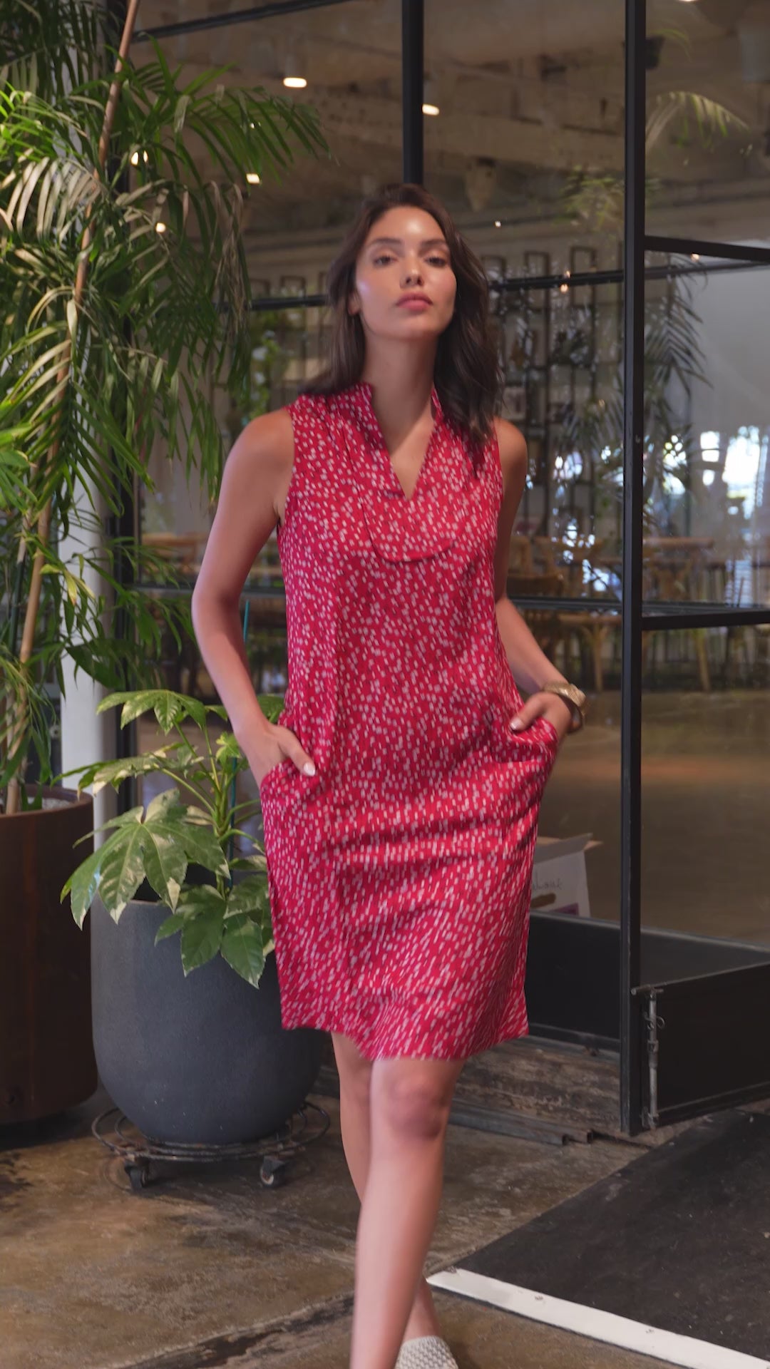 Noor Mini Dress - Red